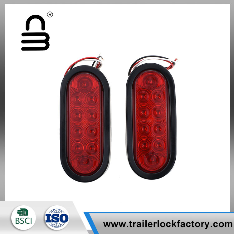 6 Zoll 10 LED Oval Stop Trail Blinker